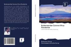 Buitenaardse Corona Virus Pandemie kitap kapağı