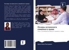 Buchcover von Основы исламского семейного права