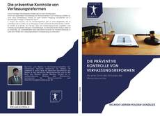 Capa do livro de Die präventive Kontrolle von Verfassungsreformen 