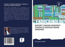 Buchcover von RAPORT Z BADAŃ ODBIORCY FUNDACJI LEOPOLD SEDAR SENGHOR