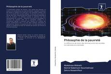 Buchcover von Philosophie de la pauvreté