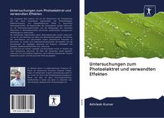 Capa do livro de Untersuchungen zum Photoelektret und verwandten Effekten 