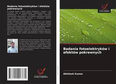 Buchcover von Badania fotoelektryków i efektów pokrewnych