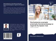 Buchcover von Dochodzenie w sprawie przemysłu tłumaczeniowego w regionie Kurdystan-Irak
