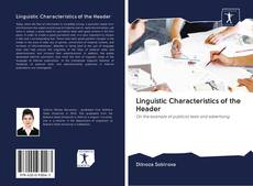 Bookcover of Linguistic Characteristics of the Header