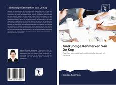 Buchcover von Taalkundige Kenmerken Van De Kop