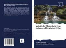 Capa do livro de Volkslieder Als Vorbote Eines Indigenen Moralischen Ethos 