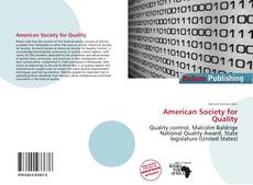 Portada del libro de American Society for Quality