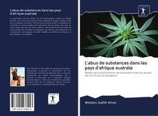 Buchcover von L'abus de substances dans les pays d'afrique australe