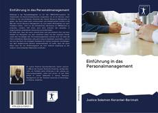 Bookcover of Einführung in das Personalmanagement