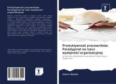 Buchcover von Produktywność pracowników: Paradygmat na rzecz wydajności organizacyjnej