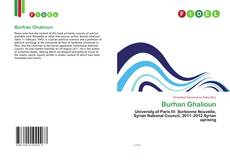 Capa do livro de Burhan Ghalioun 