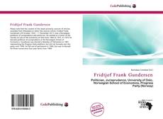 Bookcover of Fridtjof Frank Gundersen