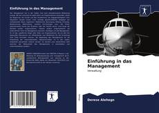 Bookcover of Einführung in das Management