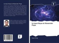 Capa do livro de La taocritique et Alexander Pope 