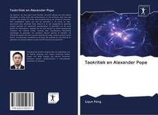 Buchcover von Taokritiek en Alexander Pope