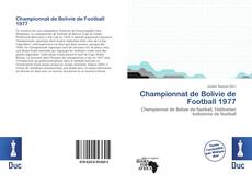 Buchcover von Championnat de Bolivie de Football 1977