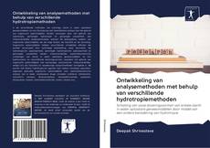 Portada del libro de Ontwikkeling van analysemethoden met behulp van verschillende hydrotropiemethoden