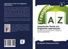 Islamische Texte ins Englische übersetzen kitap kapağı