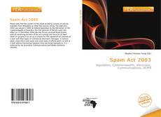 Buchcover von Spam Act 2003