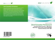 Couverture de 33rd Canadian Parliament