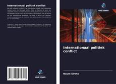 Internationaal politiek conflict kitap kapağı