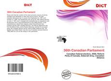 Capa do livro de 36th Canadian Parliament 