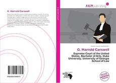 Capa do livro de G. Harrold Carswell 