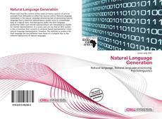 Capa do livro de Natural Language Generation 