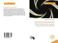 Gamma Geminorum的封面