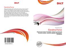 Capa do livro de Carolina Force 