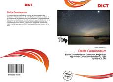 Capa do livro de Delta Geminorum 