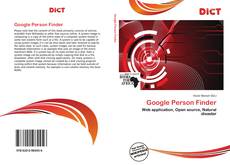 Capa do livro de Google Person Finder 