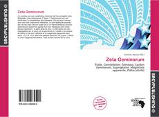 Обложка Zeta Geminorum