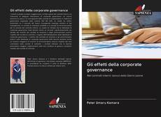 Gli effetti della corporate governance kitap kapağı