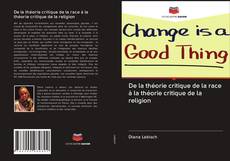 Buchcover von De la théorie critique de la race à la théorie critique de la religion
