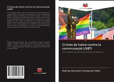 Crimes de haine contre la communauté LGBTI kitap kapağı