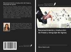 Buchcover von Reconocimiento y traducción de frases y lenguaje de signos