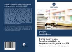 Portada del libro de Genre-Analyse von Forschungsartikeln in Angewandter Linguistik und ESP