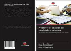 Procédure de sélection des marchés internationaux kitap kapağı