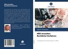 Bookcover of HRD verwalten Rechtliche Verfahren