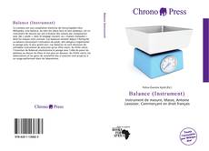 Buchcover von Balance (Instrument)