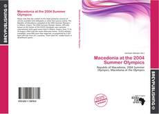 Buchcover von Macedonia at the 2004 Summer Olympics