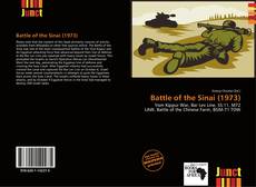 Portada del libro de Battle of the Sinai (1973)