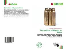 Capa do livro de Demolition of Masjid al-Dirar 