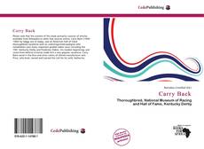 Portada del libro de Carry Back