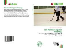 Capa do livro de Tim Armstrong (Ice Hockey) 