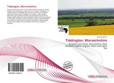 Capa do livro de Tiddington, Warwickshire 