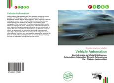 Capa do livro de Vehicle Automation 