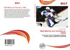 Matt Martin (Ice Hockey b. 1989)的封面